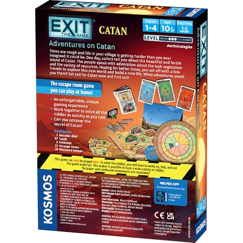 EXIT: The Game Adventures on Catan — Cooperative Escape Room by Thames & Kosmos (1–4 Players)