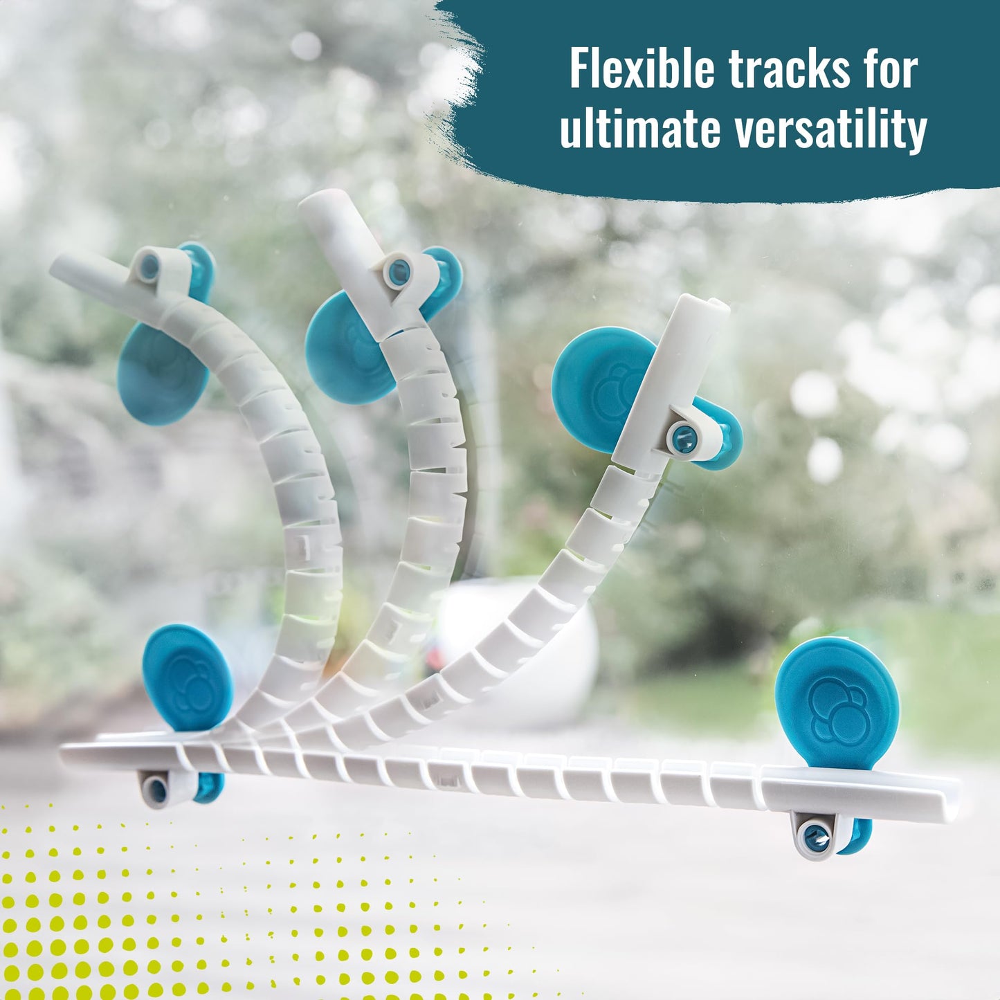 Gecko Run Marble Run Starter Set by Thames & Kosmos — 63-Piece Vertical Marble Run with Flexible Tracks and Nano-Adhesive Pads