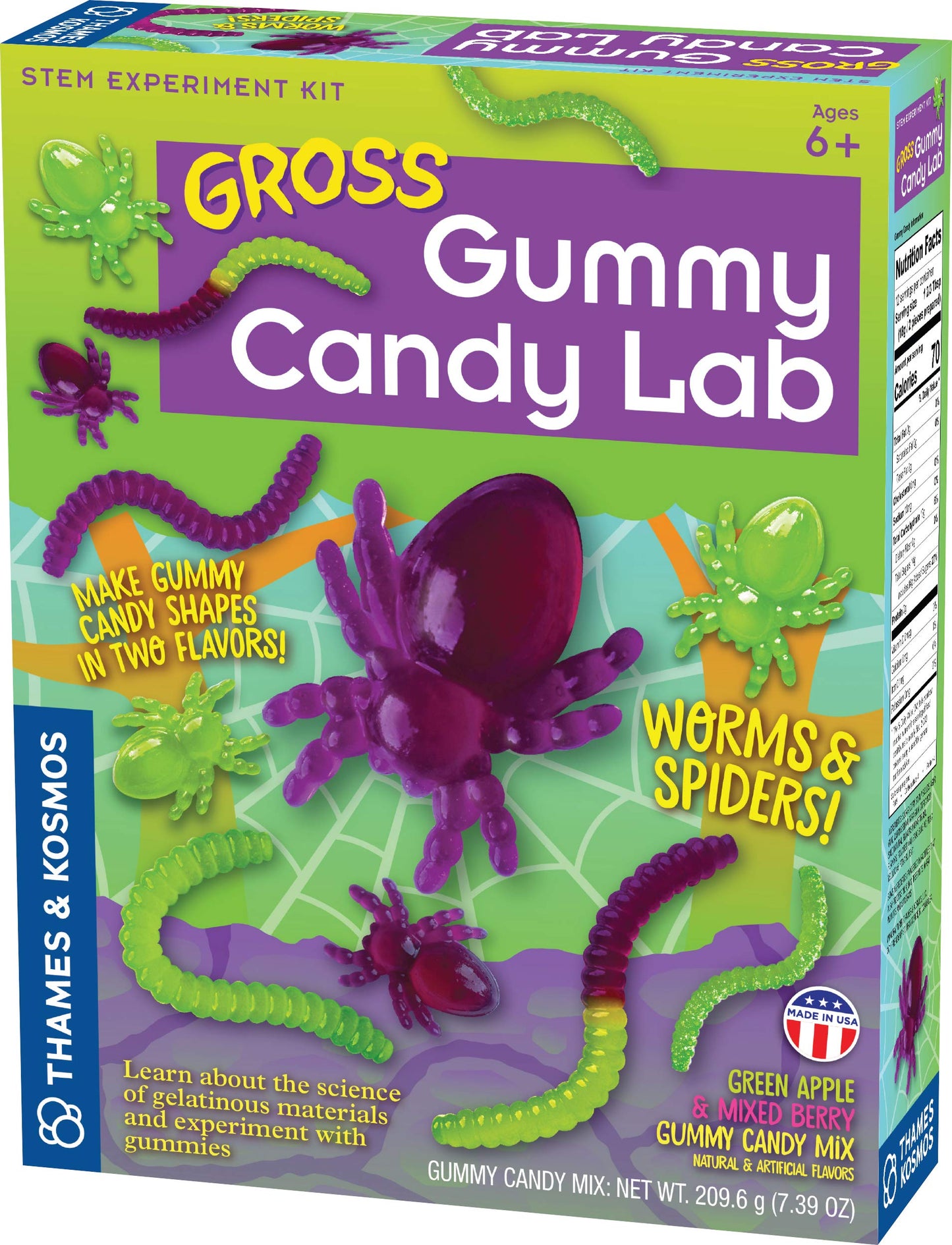 Thames & Kosmos Gross Gummy Lab: Worms & Spiders STEM Candy Kit