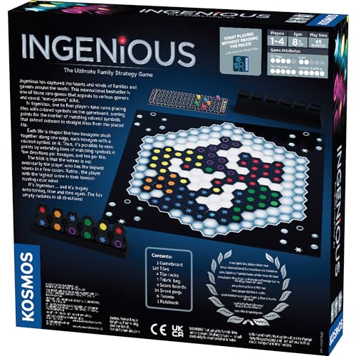 Thames & Kosmos Ingenious | Ultimate Family Strategy Game for 1–4 Players | Spiel Des Jahres Nominee