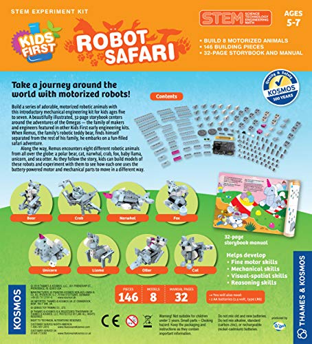 Thames & Kosmos Kids First: Robot Safari – Introduction to Motorized Machines for Ages 5 to 7