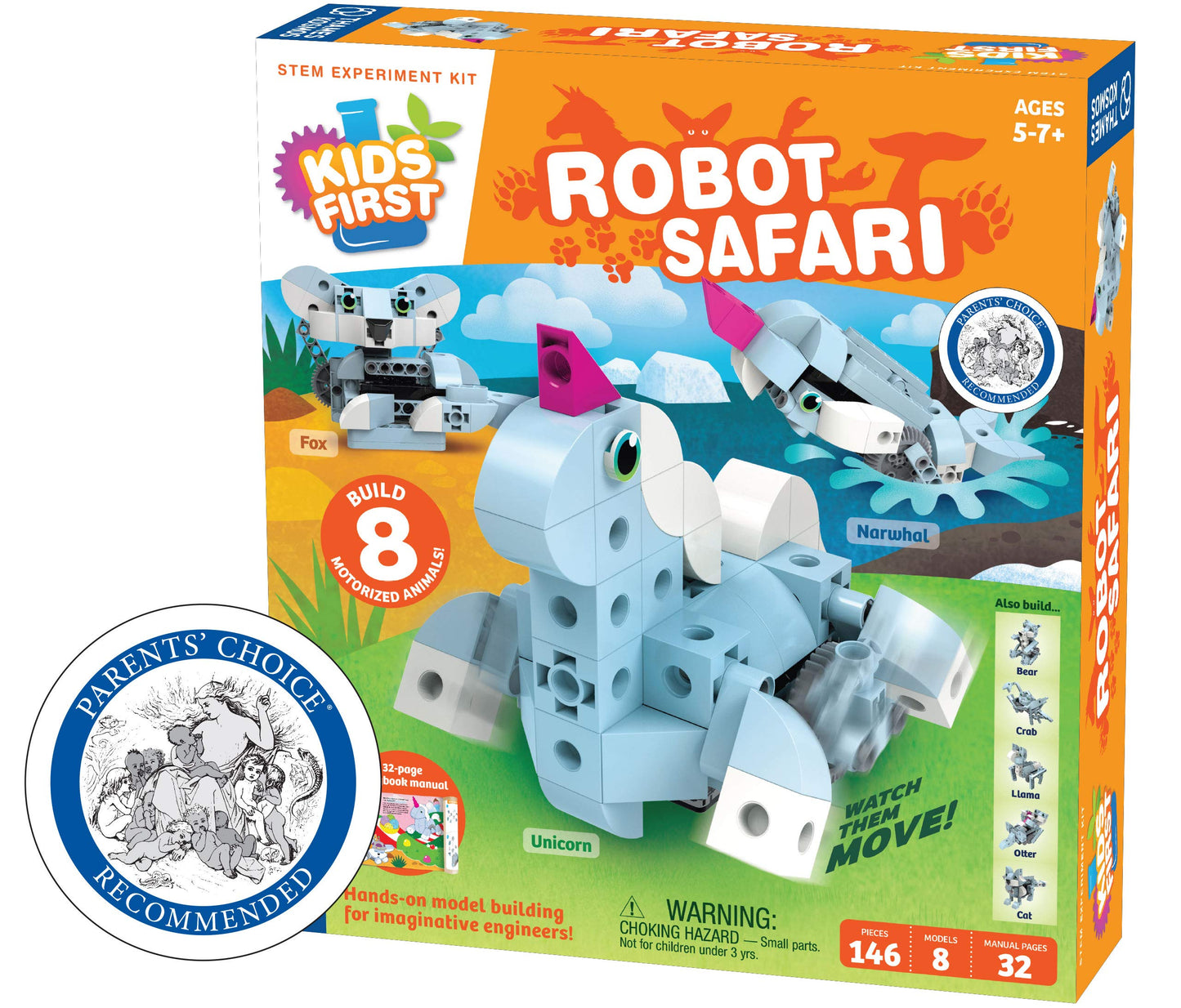 Thames & Kosmos Kids First: Robot Safari – Introduction to Motorized Machines for Ages 5 to 7