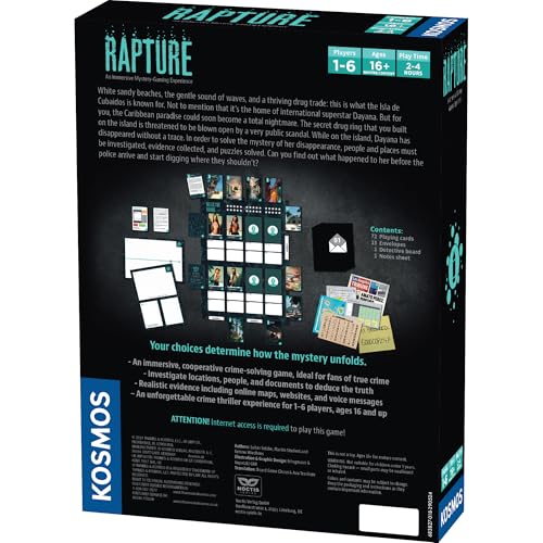 Thames & Kosmos Masters of Crime: Rapture – Immersive Narrative Crime Game