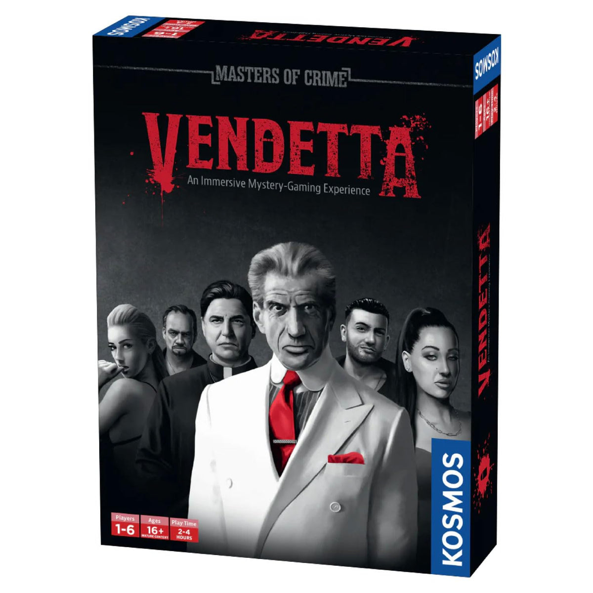 Thames & Kosmos Masters of Crime: Vendetta — Immersive Mafia Mystery Game for 1–5 Players