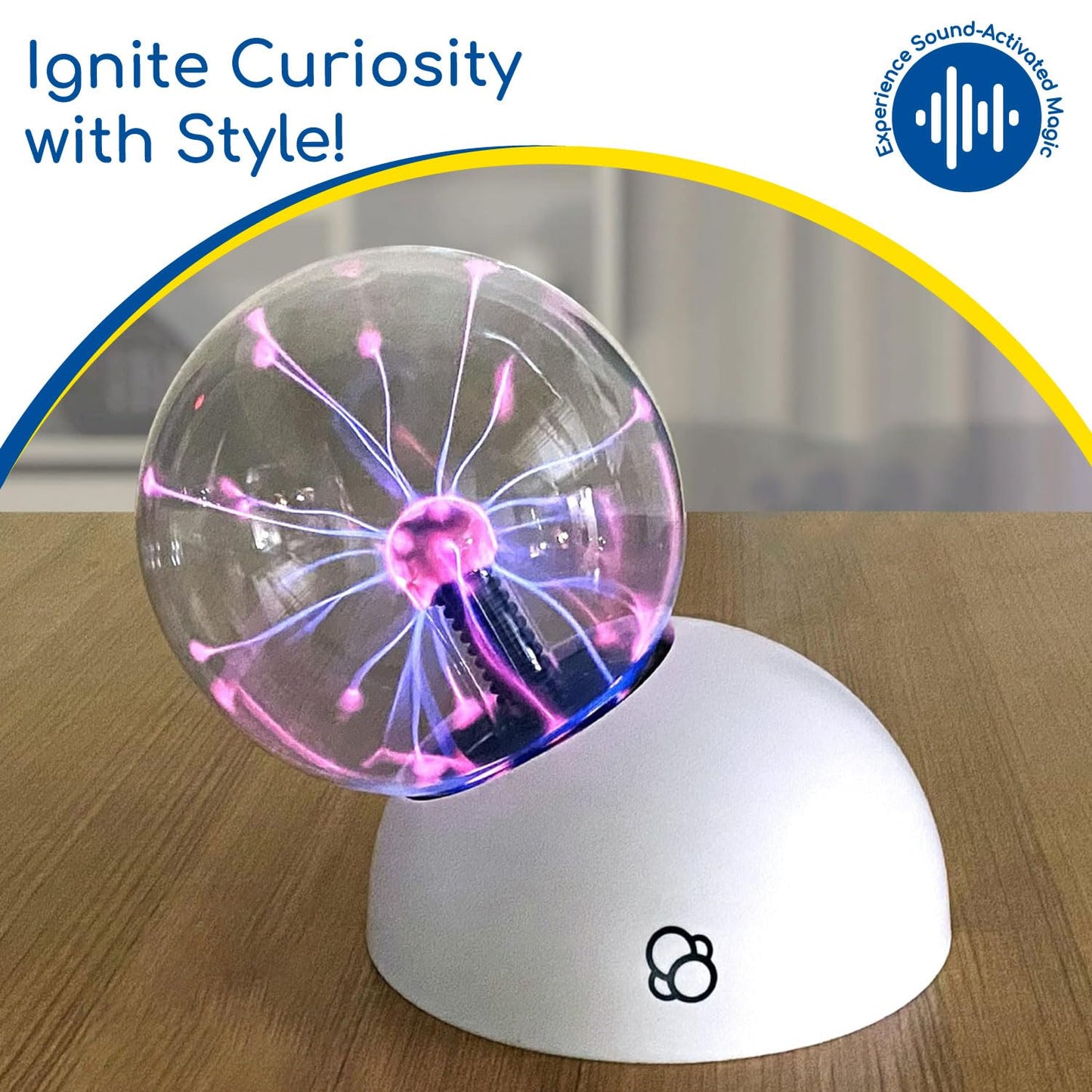 Thames & Kosmos Plasma Ball Essential STEM Tool – Interactive 5-Inch Glass Sphere