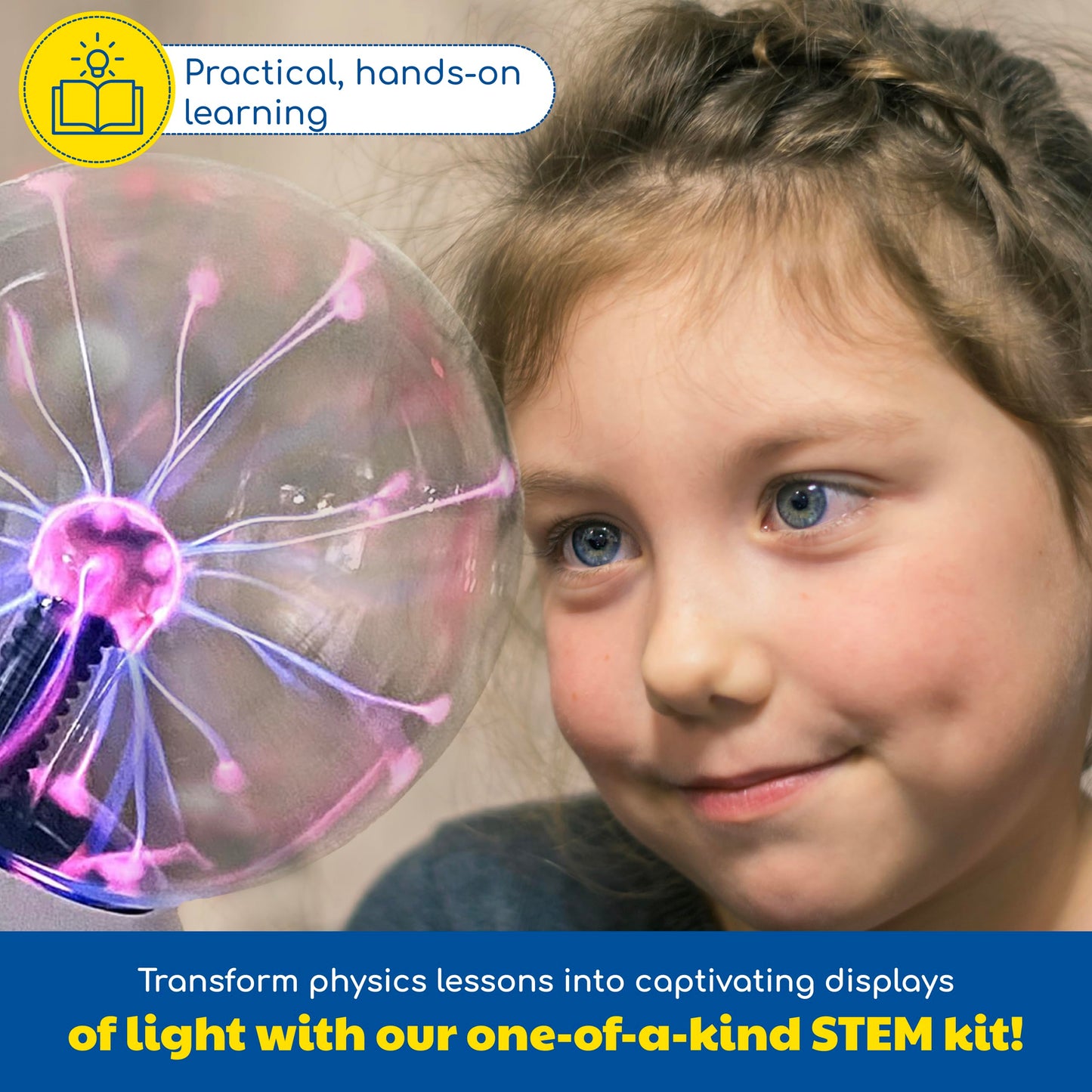 Thames & Kosmos Plasma Ball Essential STEM Tool – Interactive 5-Inch Glass Sphere