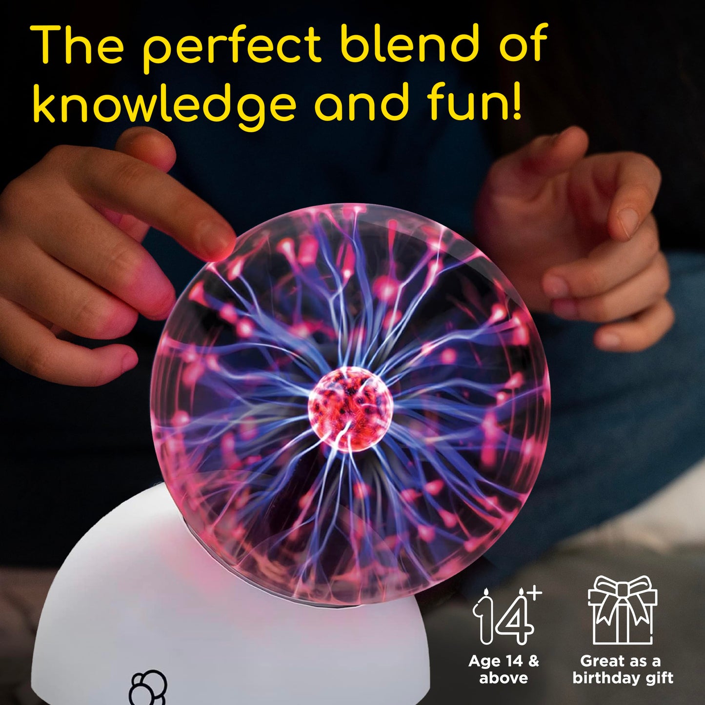 Thames & Kosmos Plasma Ball Essential STEM Tool – Interactive 5-Inch Glass Sphere