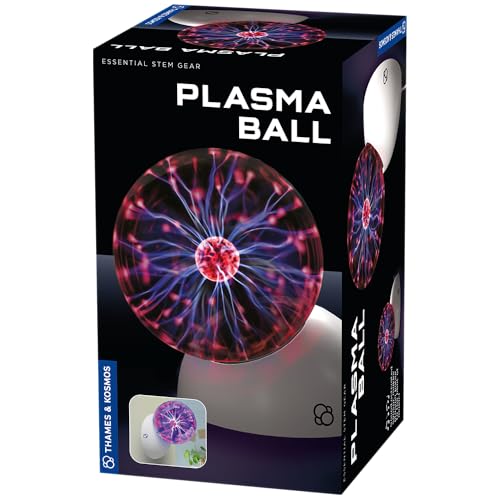 Thames & Kosmos Plasma Ball Essential STEM Tool – Interactive 5-Inch Glass Sphere
