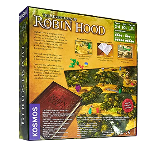Thames & Kosmos The Adventures of Robin Hood - Cooperative Story-Driven Board Game for 2-4 Players (Ages 10+)