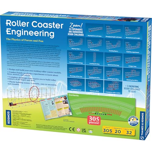 Thames & Kosmos Roller Coaster Engineering Kit | Build, Experiment & Explore Physics & Motion