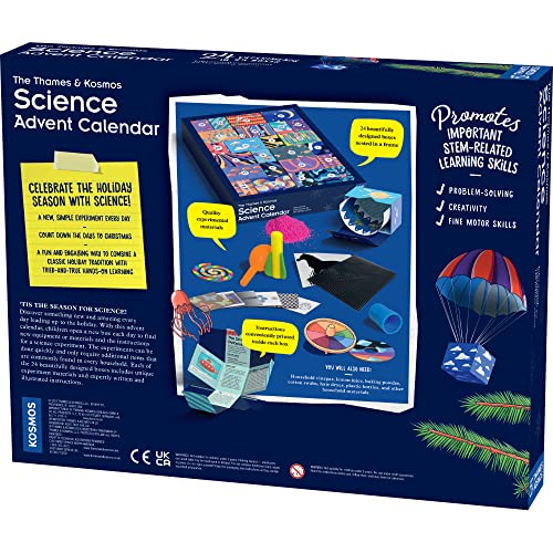 Thames & Kosmos Science Advent Calendar – 24 Daily STEM Experiments in Chemistry, Biology & Physics