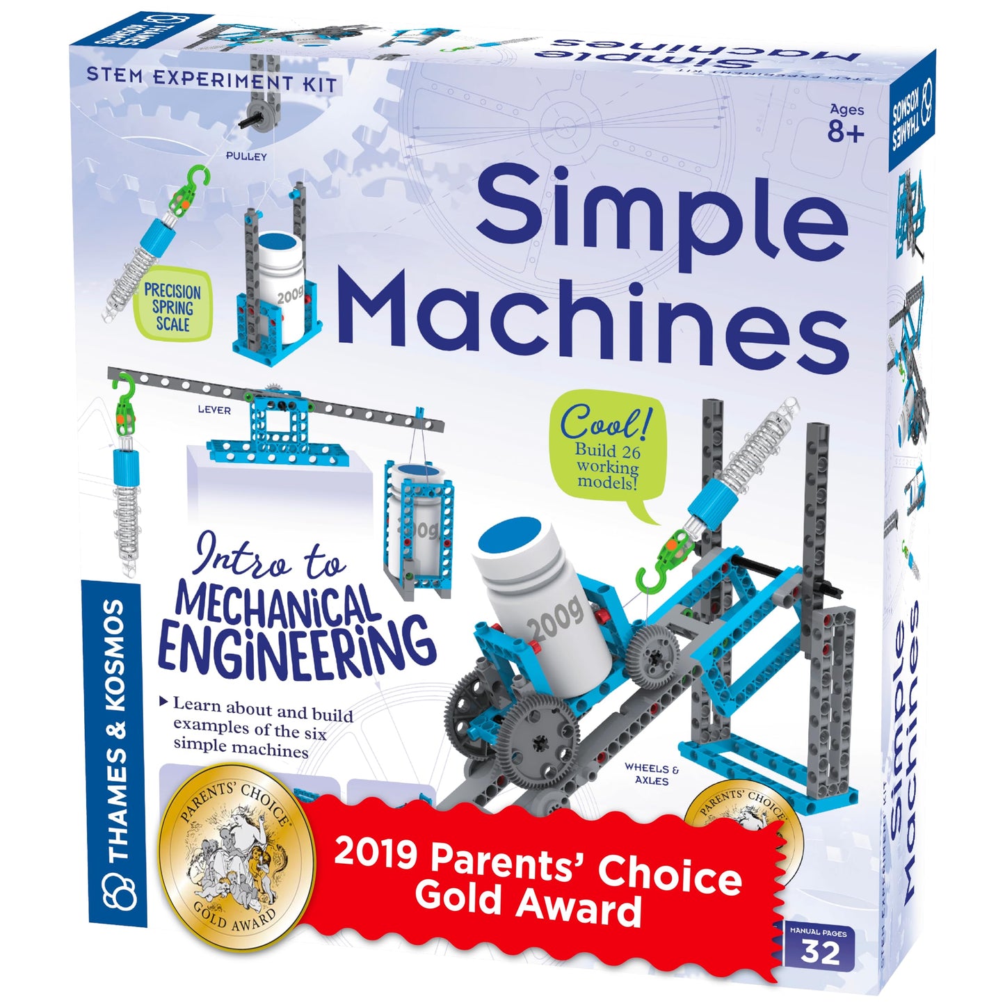 Thames & Kosmos Simple Machines Kit – Build 26 Models to Explore 6 Classic Machines