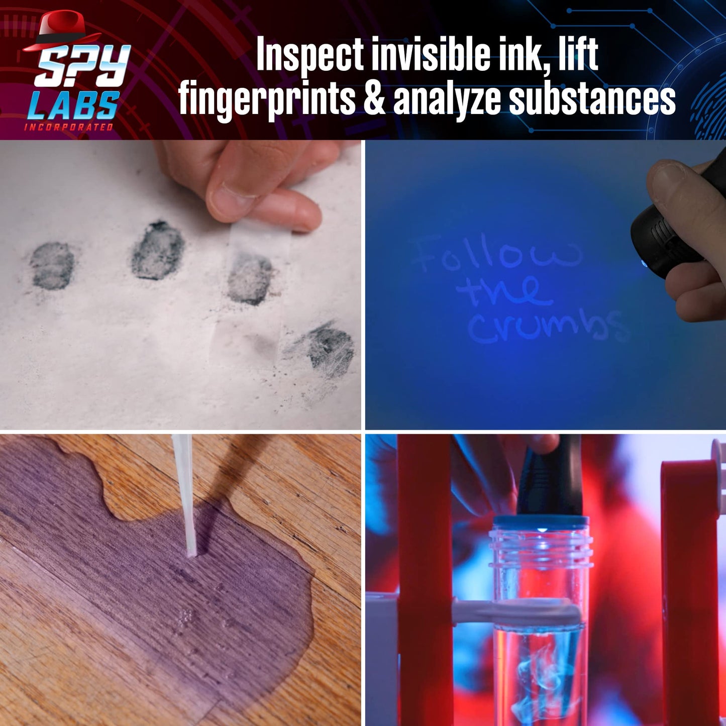 Spy Labs Inc: Forensic Investigation Kit by Thames & Kosmos | Large Lab Setup & Evidence Analysis