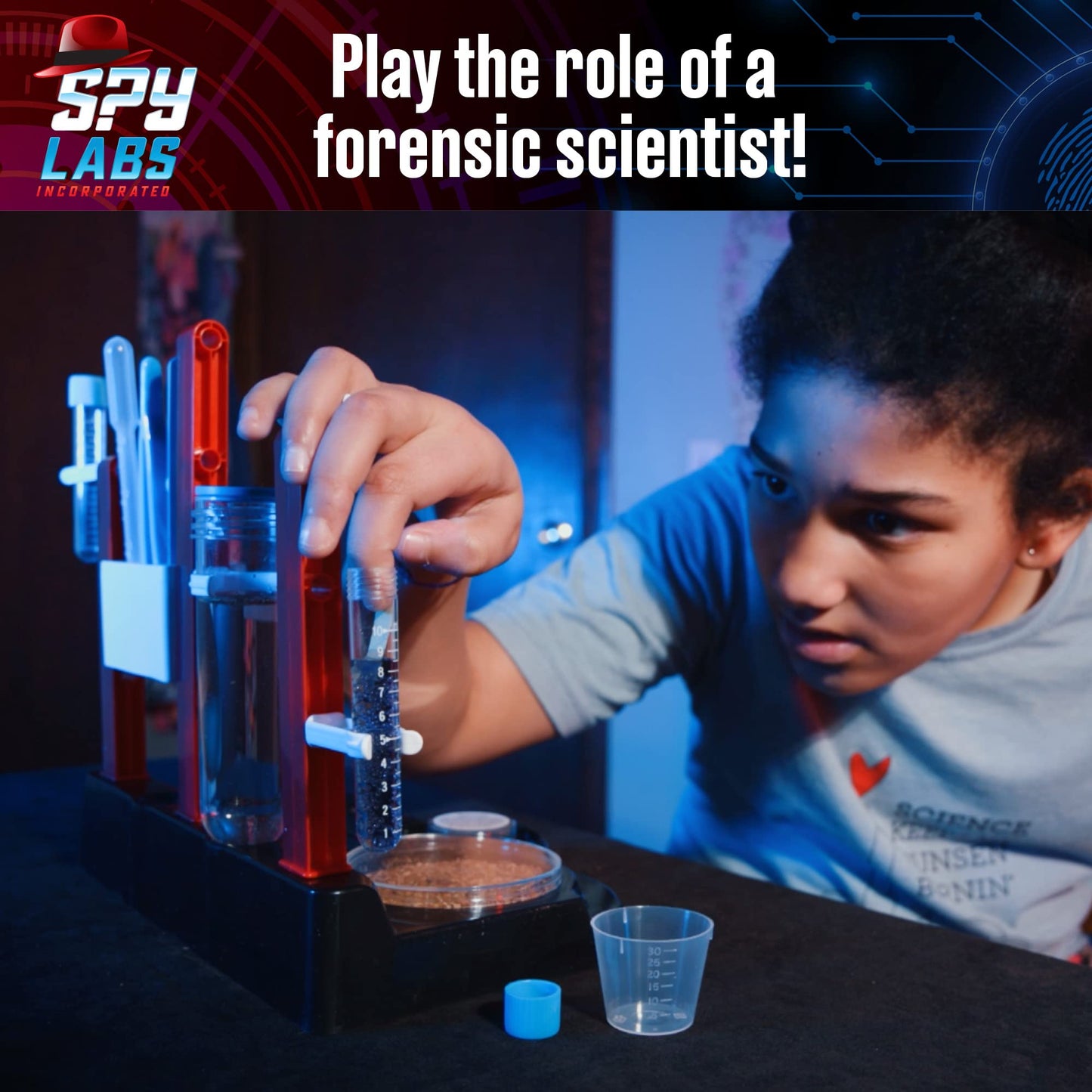 Spy Labs Inc: Forensic Investigation Kit by Thames & Kosmos | Large Lab Setup & Evidence Analysis
