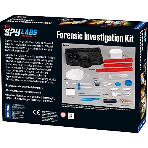 Spy Labs Inc: Forensic Investigation Kit by Thames & Kosmos | Large Lab Setup & Evidence Analysis