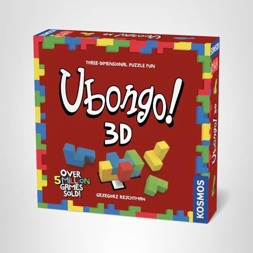 Ubongo 3D by Thames & Kosmos – 3D Geometric Puzzle Game for 1–4 Players, Ages 8+, Made in Germany