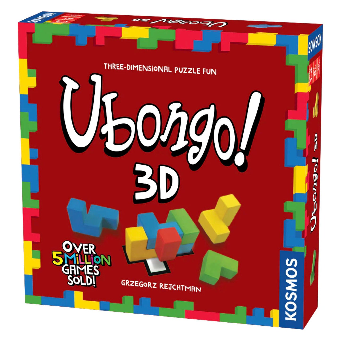 Ubongo 3D by Thames & Kosmos – 3D Geometric Puzzle Game for 1–4 Players, Ages 8+, Made in Germany