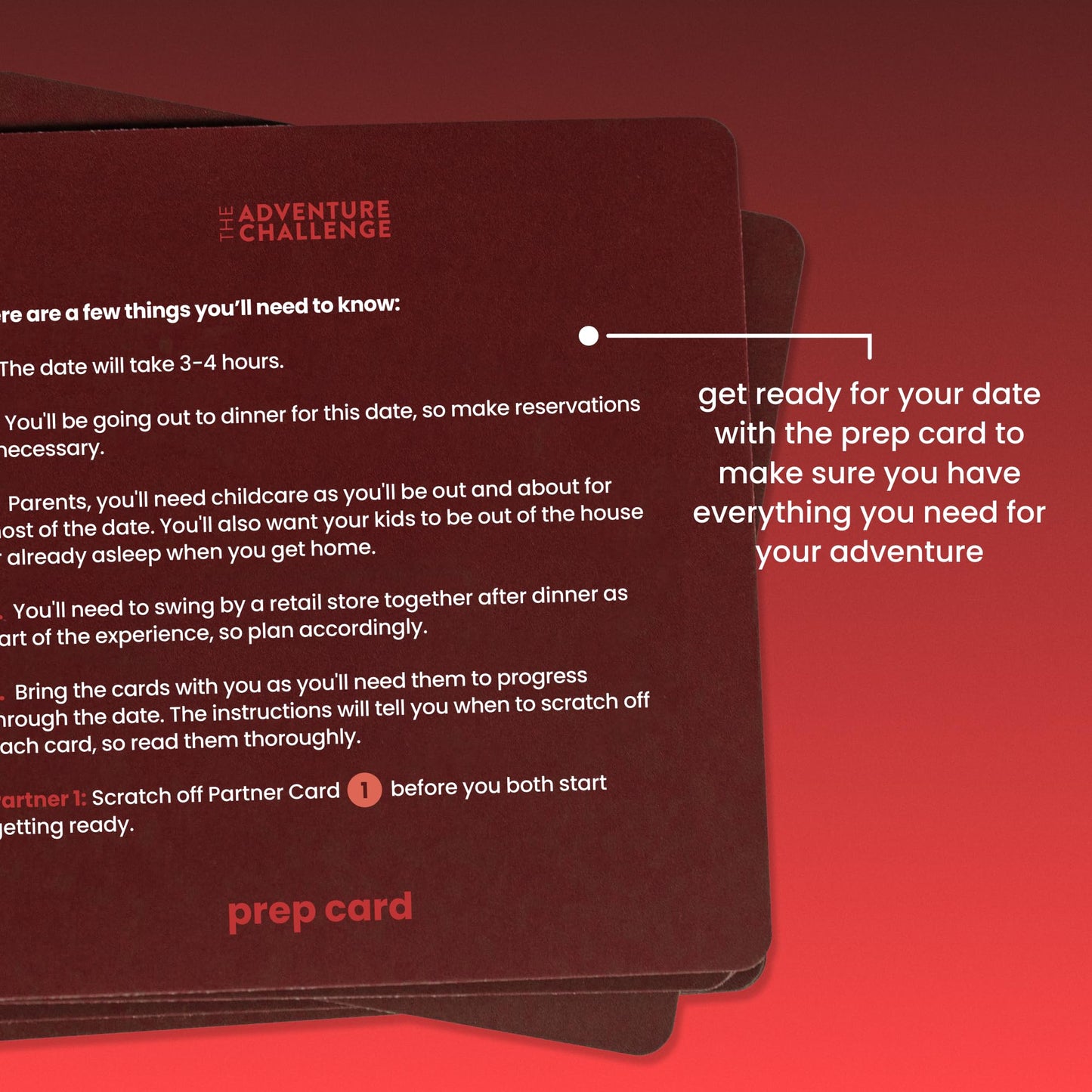 Scratch-Off Date Idea for Couples: Red Means Go – Guided Dinner | The Adventure Challenge