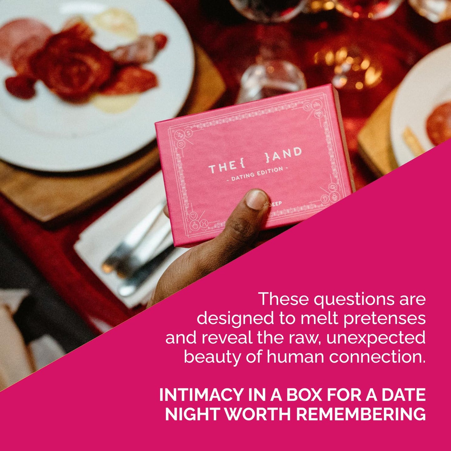THE AND Dating Edition – 199 Thoughtful Conversation Cards for Dating Couples | Date Night Card Game for Adults