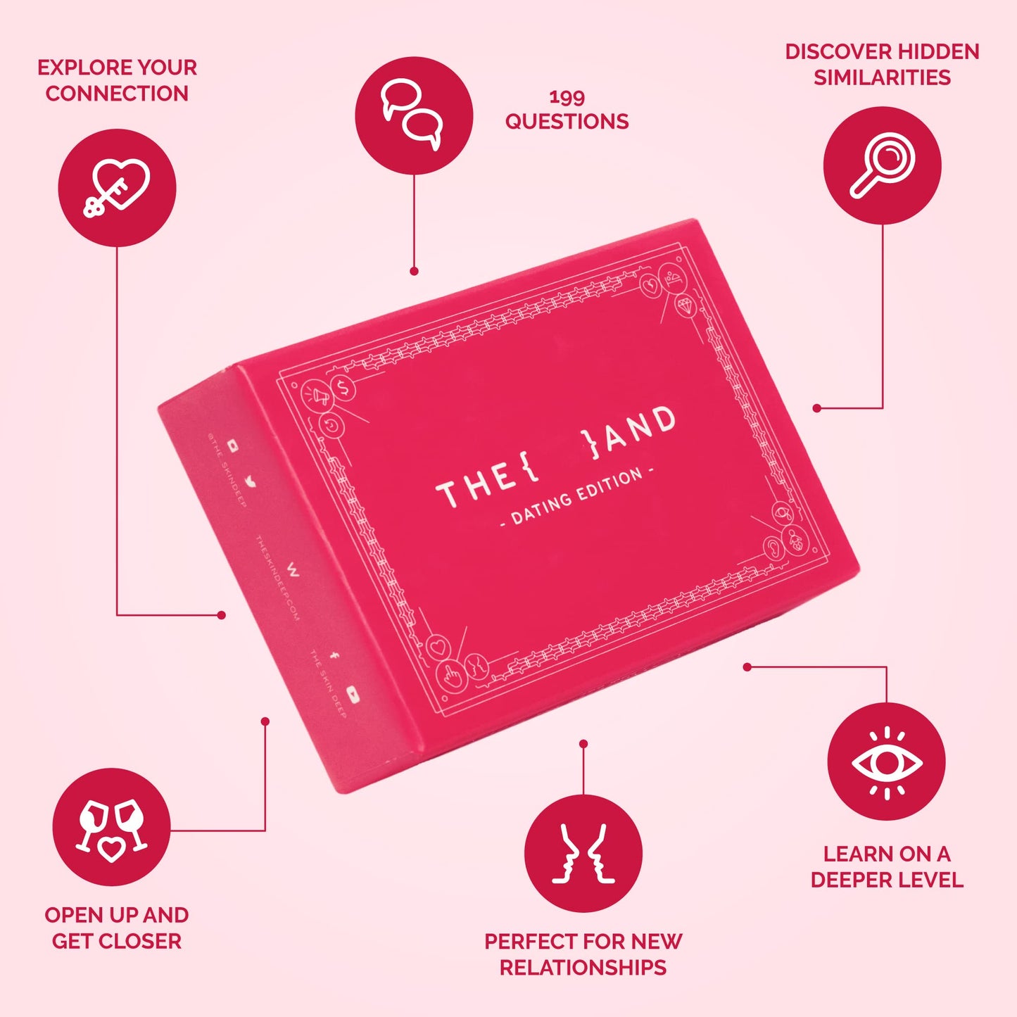 THE AND Dating Edition – 199 Thoughtful Conversation Cards for Dating Couples | Date Night Card Game for Adults