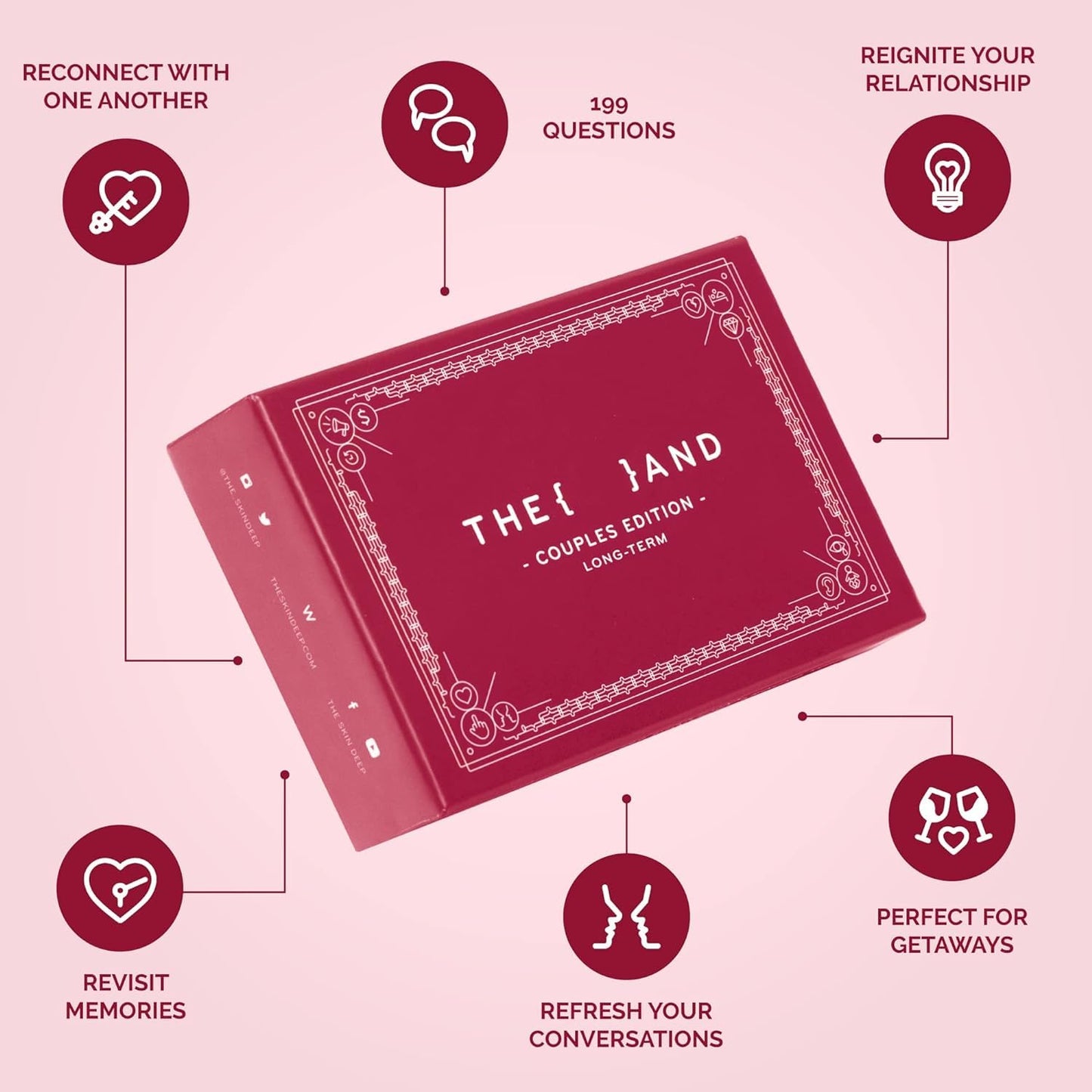 THE AND Long Term Couples Edition – 199 Meaningful Conversation Cards for Couples