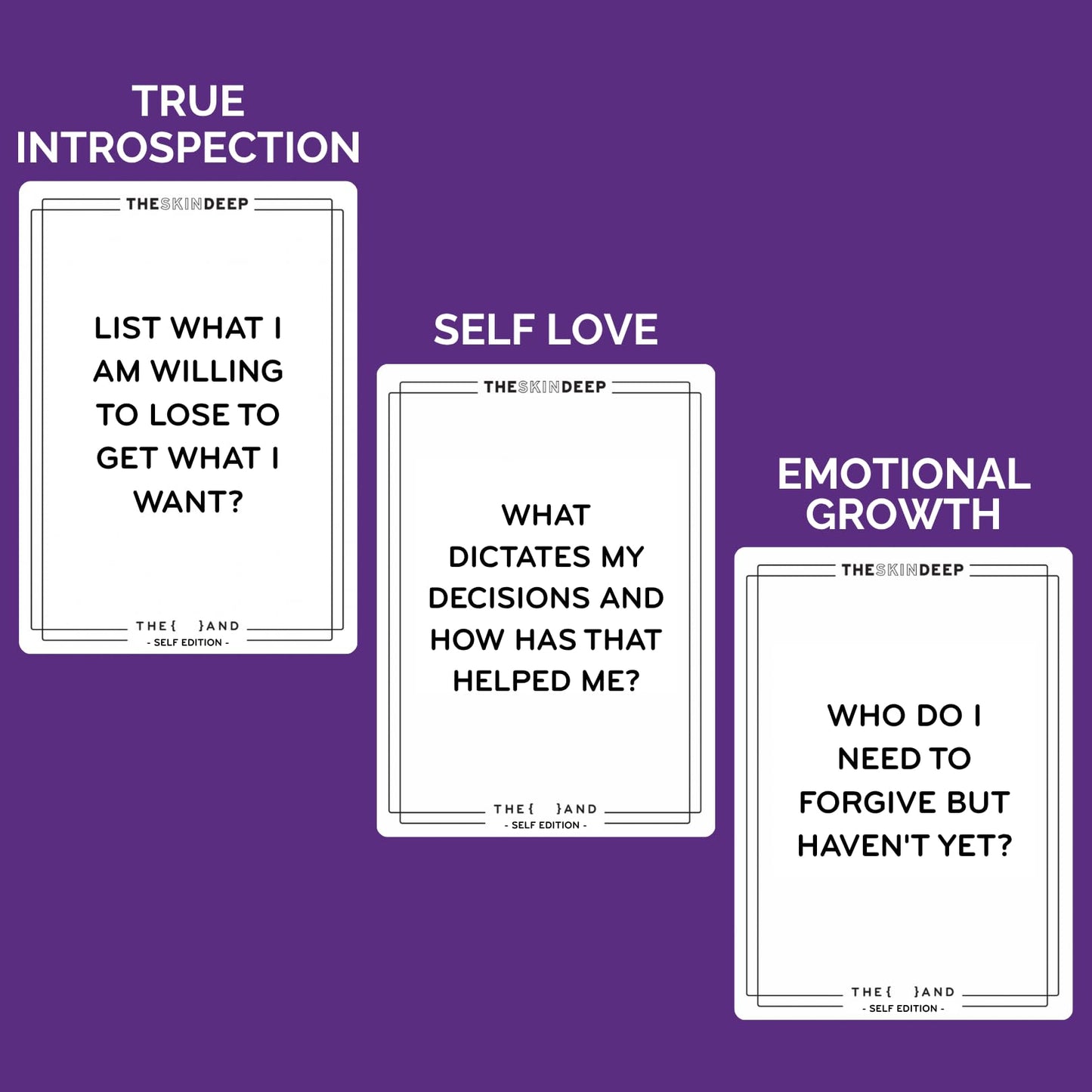 THE AND Self Love Edition — 199 Reflection Cards for Mindfulness & Introspection
