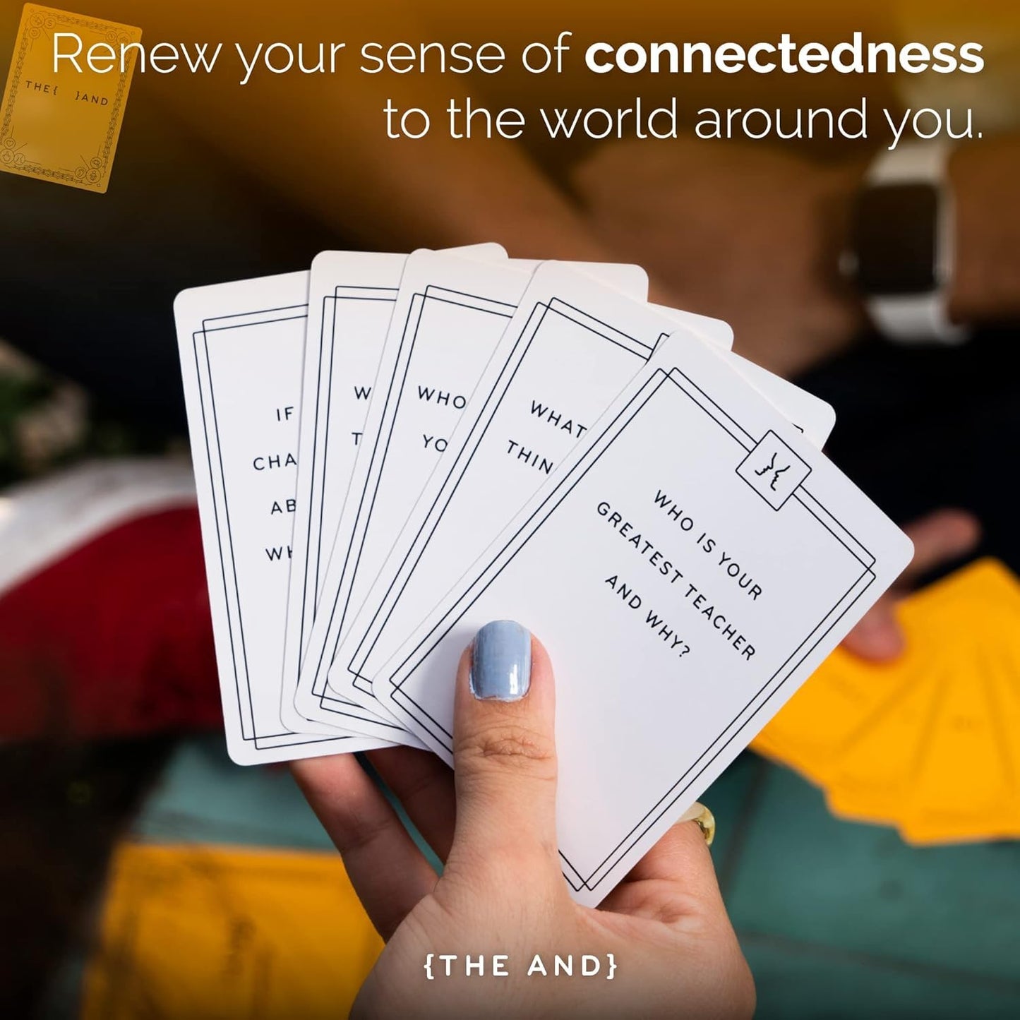 THE AND Strangers Edition — Conversation Starter Card Game for Real Connections | The Skin Deep