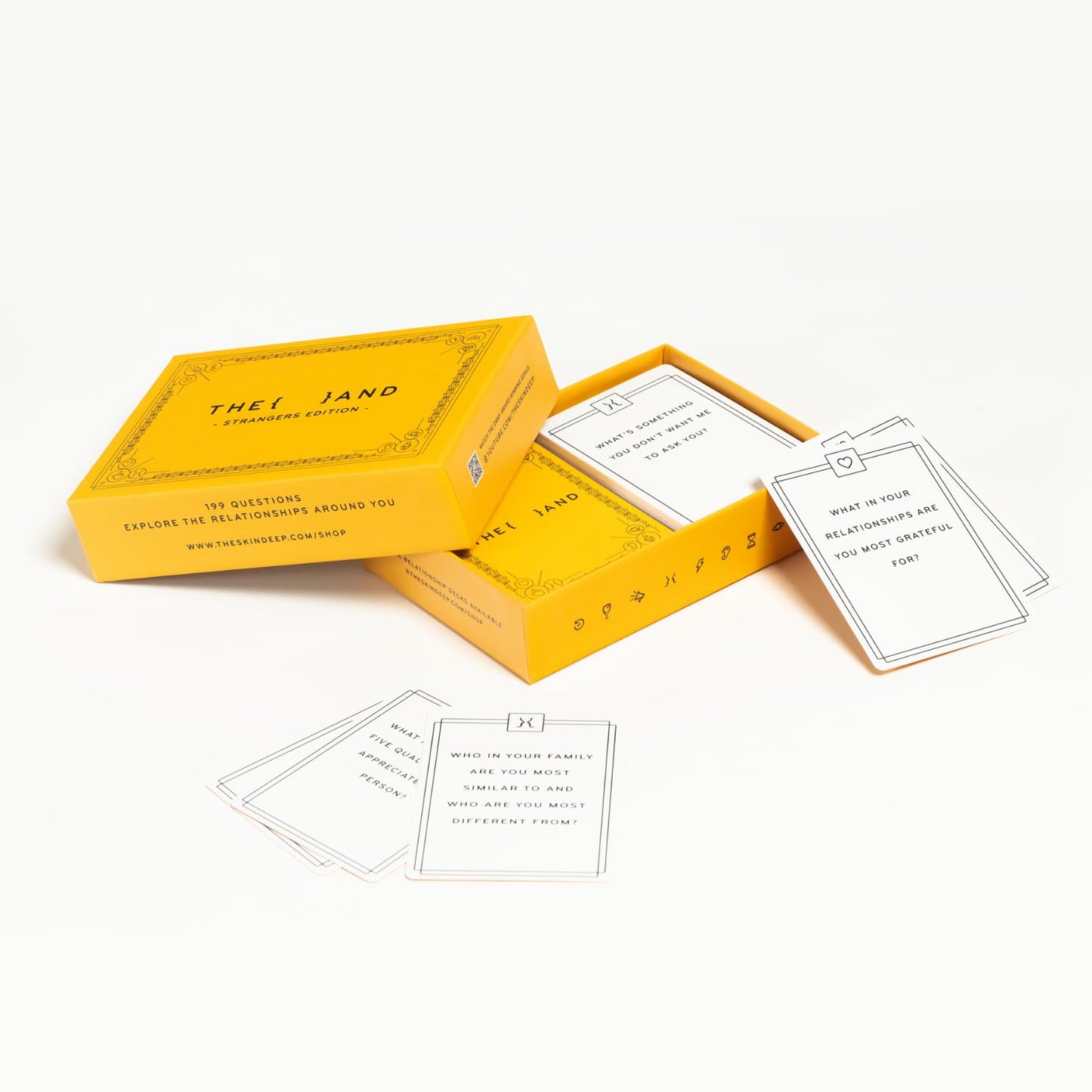 THE AND Strangers Edition — Conversation Starter Card Game for Real Connections | The Skin Deep