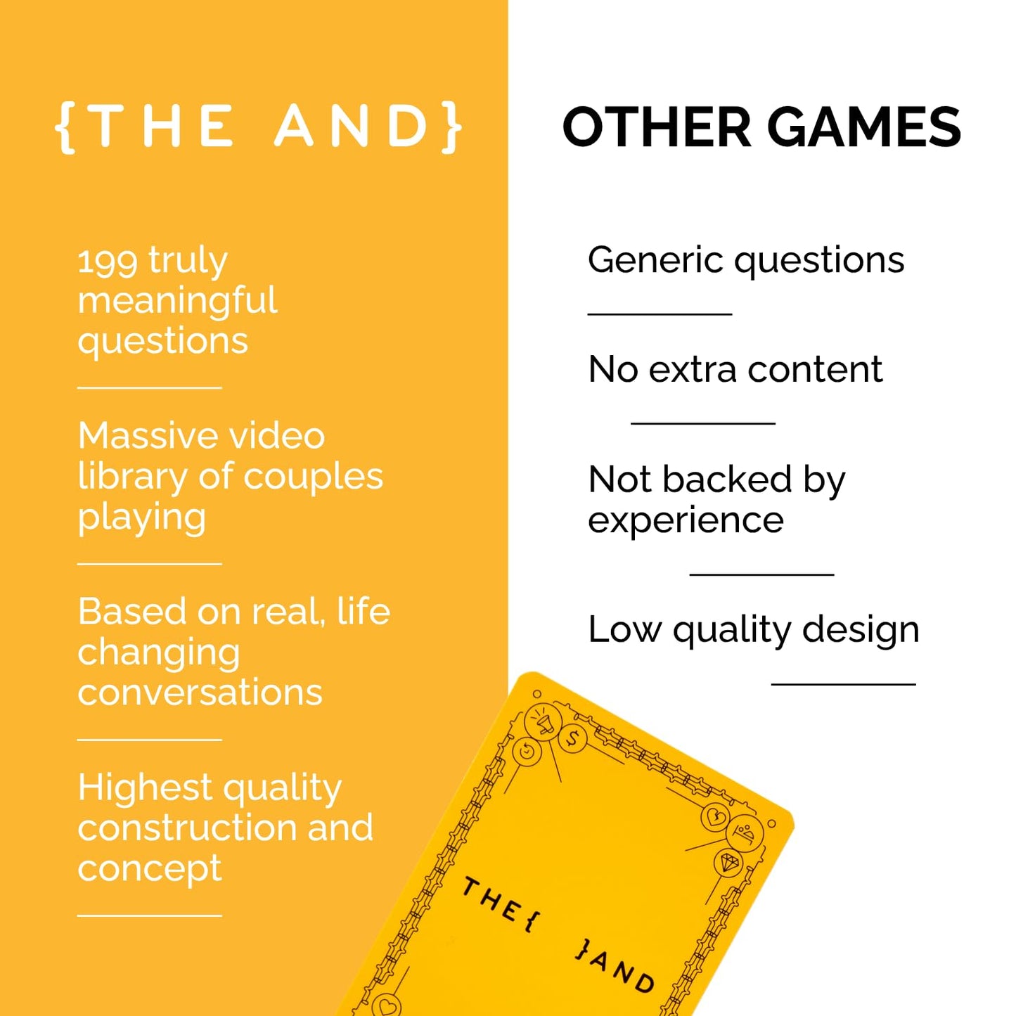 THE AND Strangers Edition — Conversation Starter Card Game for Real Connections | The Skin Deep