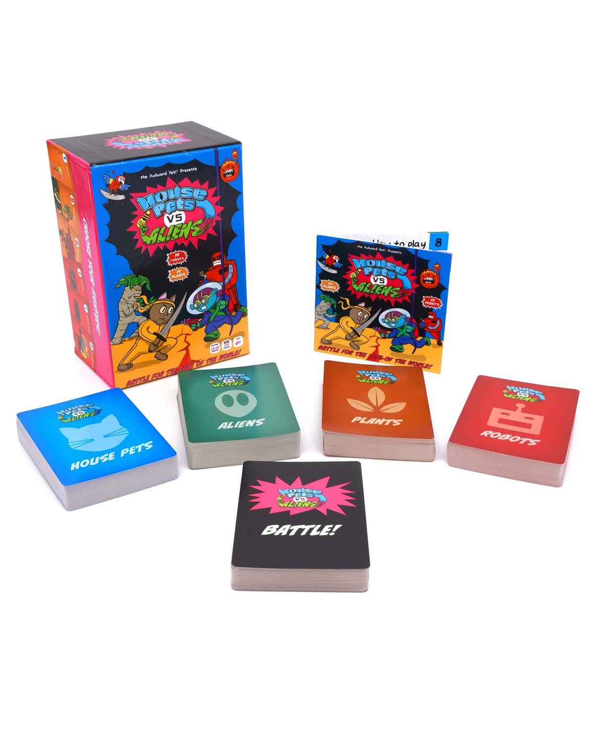 The Awkward Yeti House Pets vs. Aliens Card Game — Family Fun for Kids & Teens