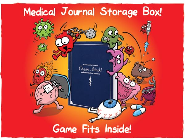 Organ ATTACK! by The Awkward Yeti – Funny Anatomy Card Game for Family Night (Ages 8+) | 2–5 Players