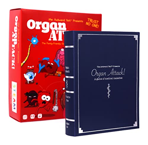 Organ ATTACK! by The Awkward Yeti – Funny Anatomy Card Game for Family Night (Ages 8+) | 2–5 Players