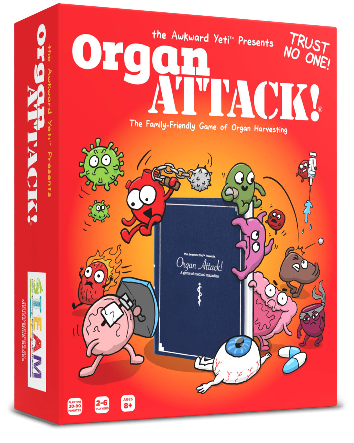 Organ ATTACK! by The Awkward Yeti – Funny Anatomy Card Game for Family Night (Ages 8+) | 2–5 Players