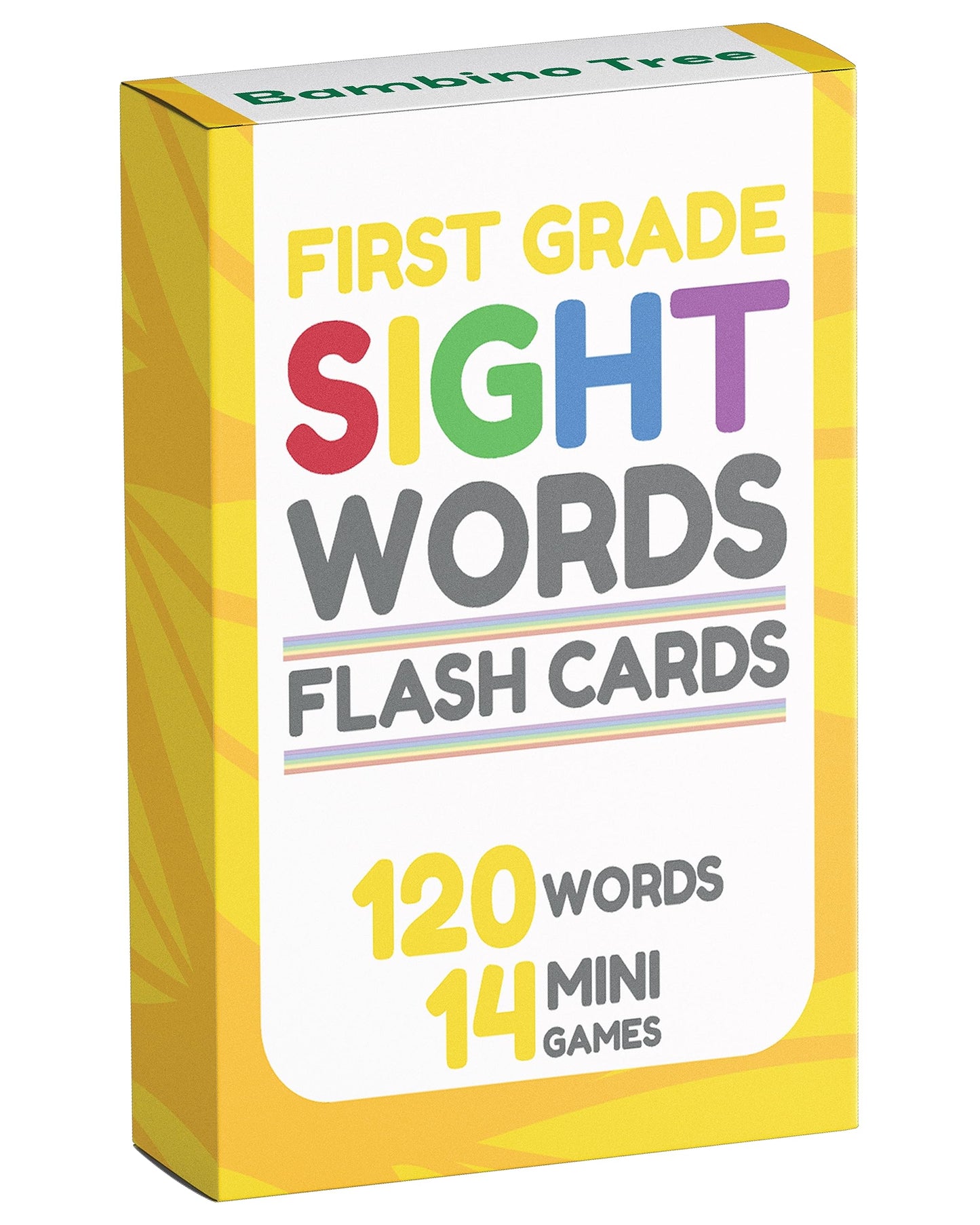 The Bambino Tree Sight Words Flash Cards for 1st Grade – 120 High-Frequency Dolch & Fry Words