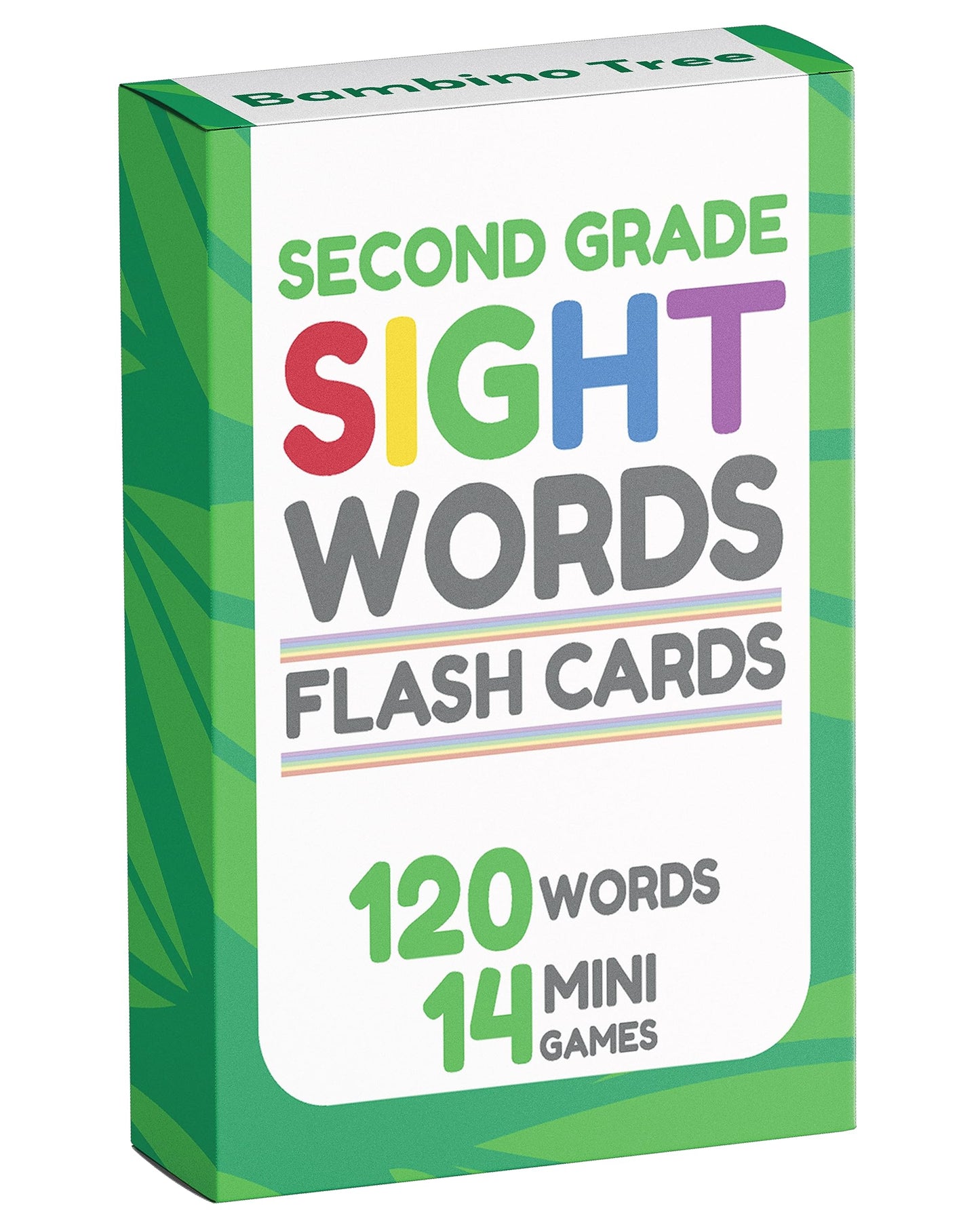 THE BAMBINO TREE Sight Words Flash Cards for 2nd Grade – 120 High-Frequency Words