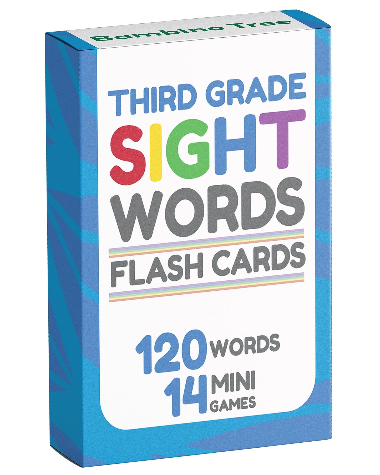 THE BAMBINO TREE Sight Words Flash Cards for 3rd Grade - 120 High-Frequency Words