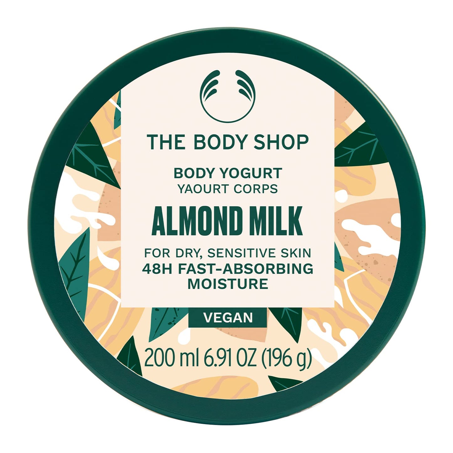 The Body Shop Almond Milk Body Yogurt – Instantly Hydrates Sensitive Skin (6.91 oz) | Vegan