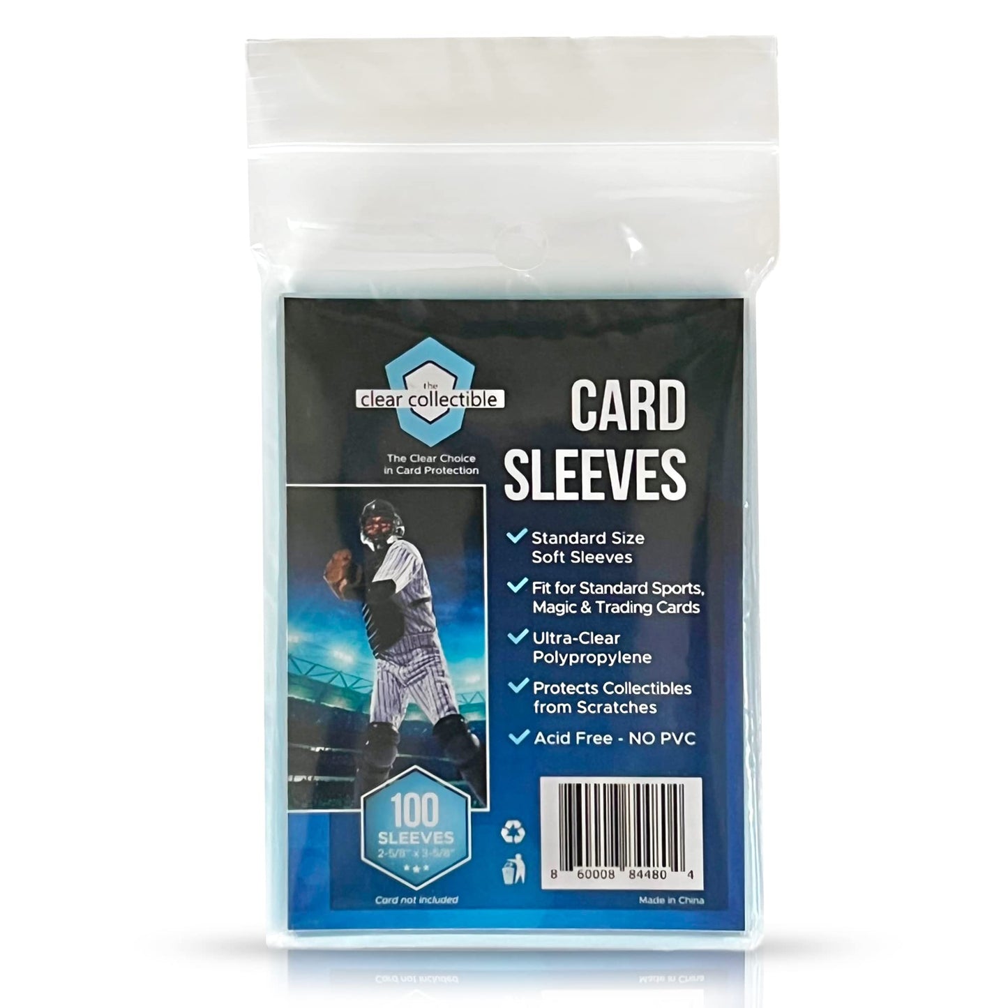 The Clear Collectible Penny Sleeves – 100 Count Clear Trading Card Sleeves