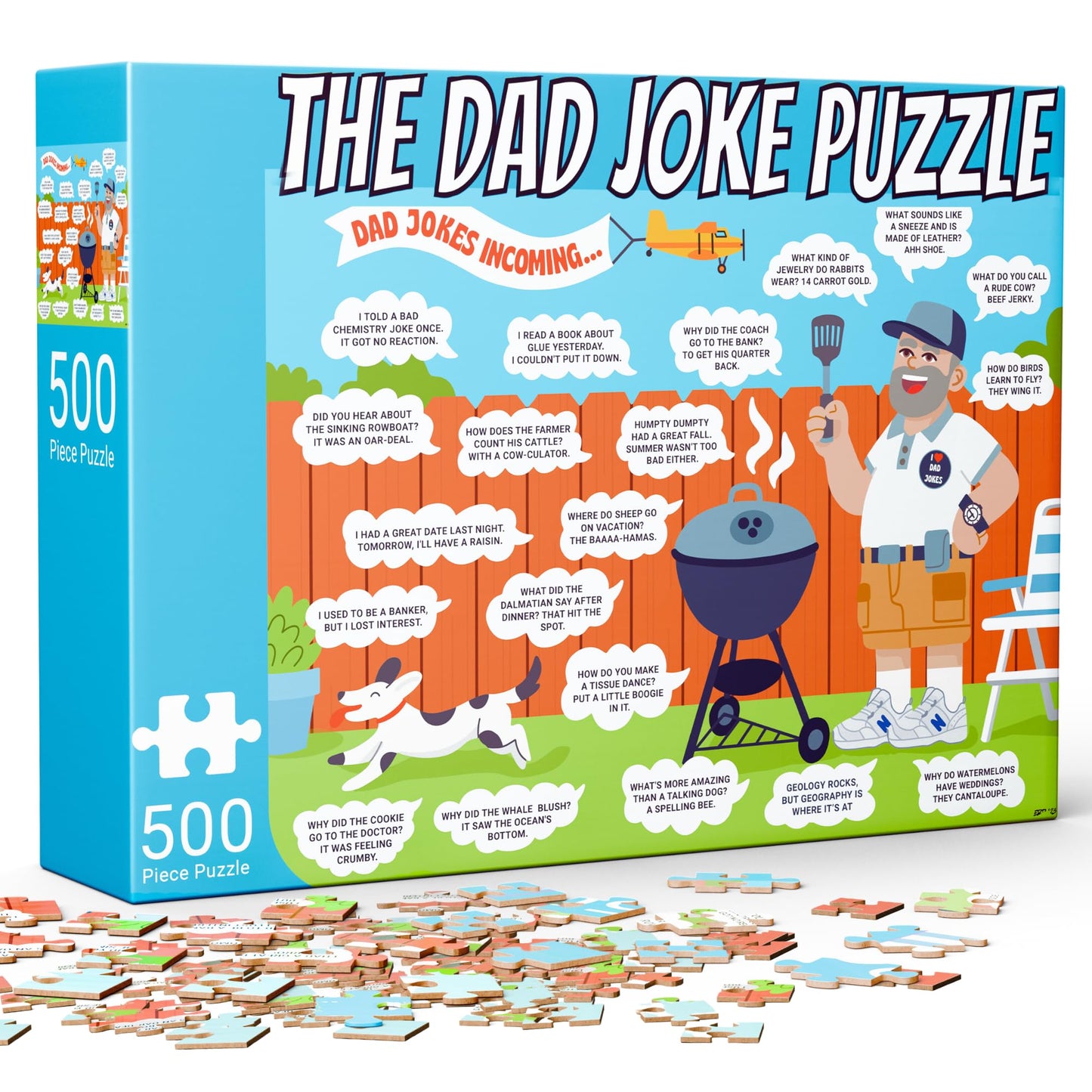The Dad Joke 3000 – 500 Piece Puzzle Gift for Dads | Valentines, Fathers Day, Birthday Idea