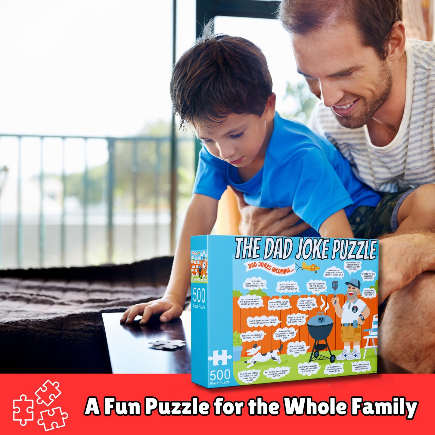 The Dad Joke 3000 – 500 Piece Puzzle Gift for Dads | Valentines, Fathers Day, Birthday Idea