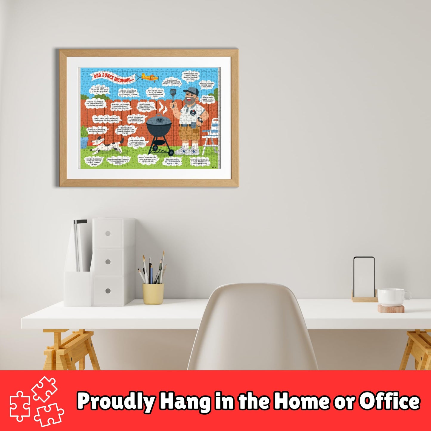 The Dad Joke 3000 – 500 Piece Puzzle Gift for Dads | Valentines, Fathers Day, Birthday Idea