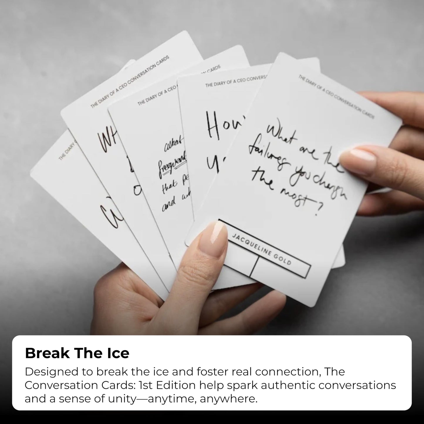 The Diary Of A CEO Conversation Cards – 1st Edition by Steven Bartlett