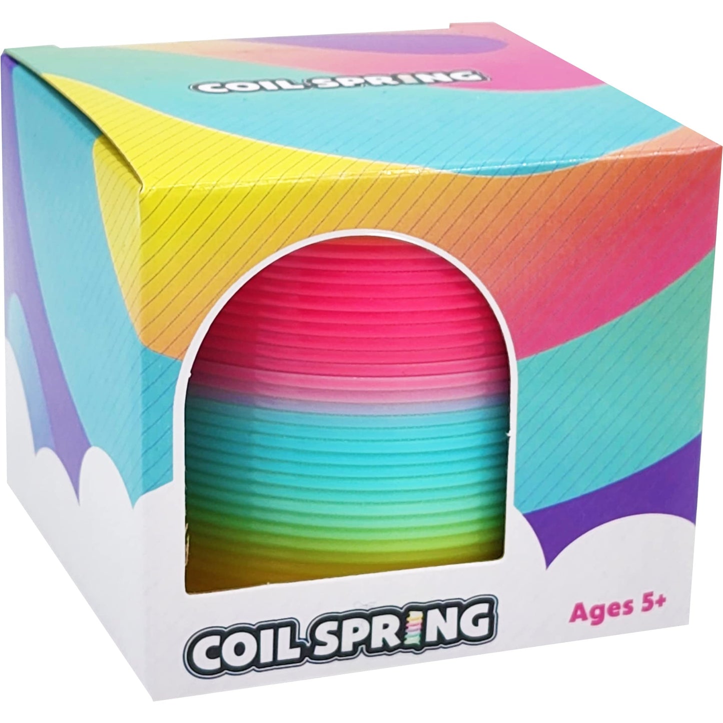The Dreidel Company Plastic Multicolor Coil Spring – 3 Inch (80 mm) Goody Bag Filler & Party Favor (Single)