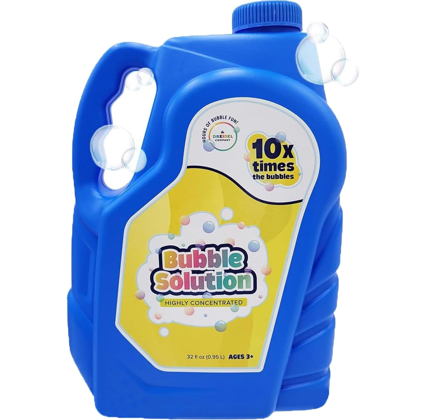 32 oz Concentrated Bubble Solution | The Dreidel Company | Refills Up to 2.5 Gallons | Non-Toxic