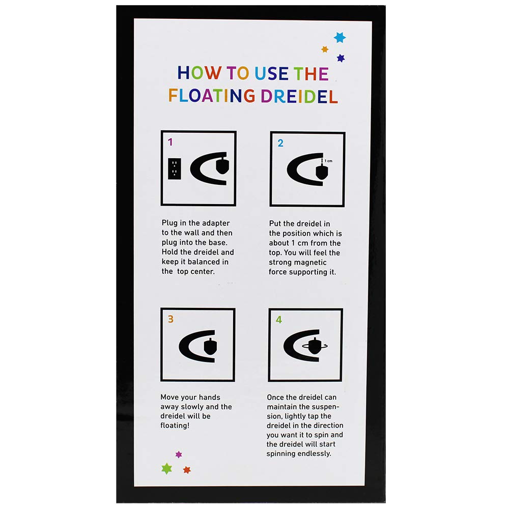 The Dreidel Company Hanukkah Floating Dreidels – Levitating Chanukah Decor