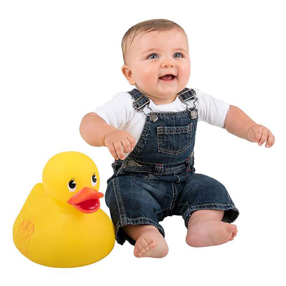 The Dreidel Company Jumbo Rubber Ducky 10.5-Inch – Classic Large Bath Toy for Fun-Filled Baths (Single)