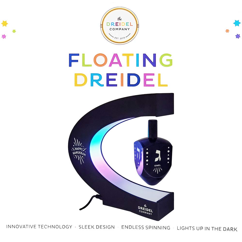 The Dreidel Company Hanukkah Floating Dreidels – Levitating Chanukah Decor