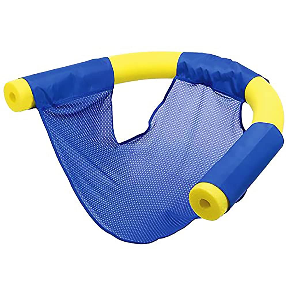The Dreidel Company Pool Noodle Mesh Chair – Foldable Floating Lounge Seat (4-Pack)