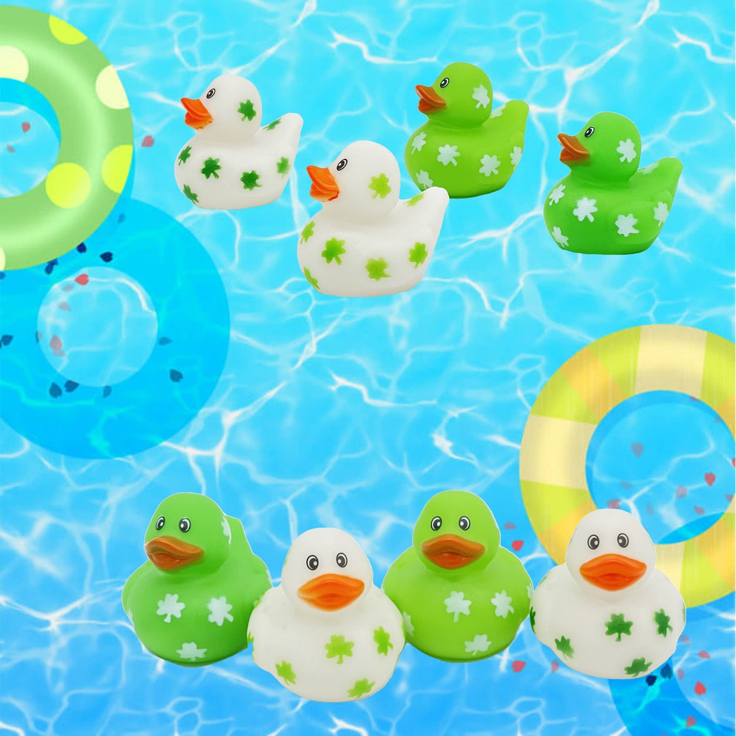 St. Patrick's Shamrock Rubber Duck 12-Pack – Pirate Bath Toys