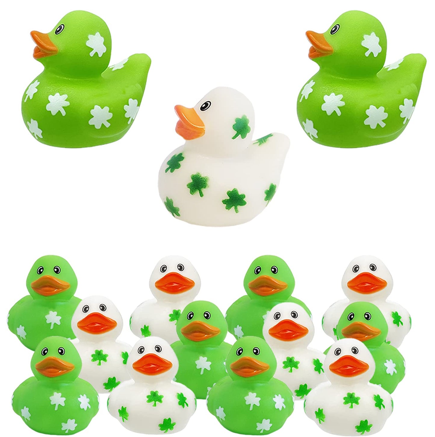 St. Patrick's Shamrock Rubber Duck 12-Pack – Pirate Bath Toys